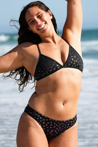 Andy Bikini Bottom - Metallic Shark Tooth