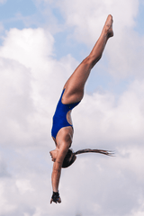 Brandon Swim Onesie - Blueberry