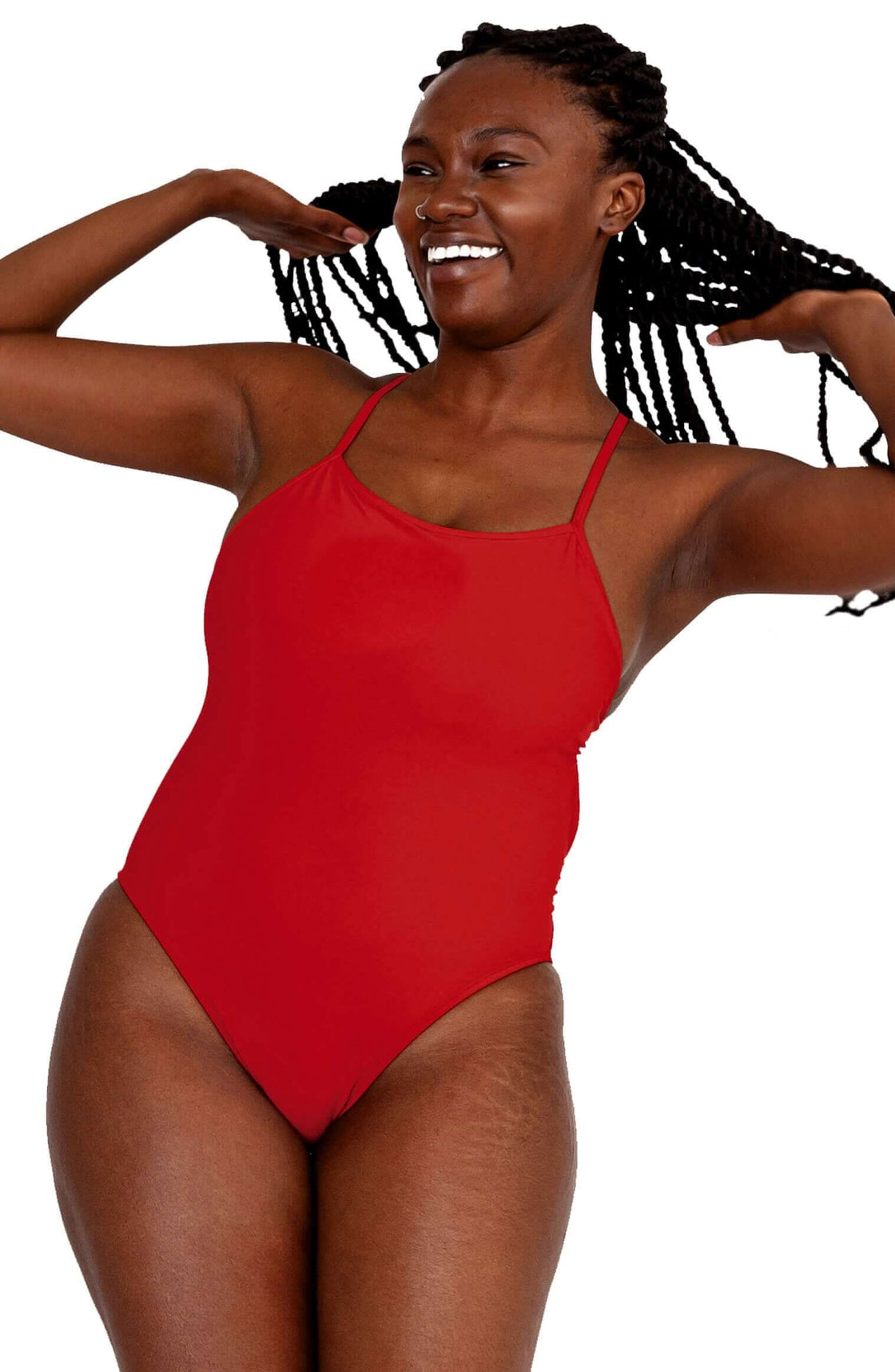 Brandon Swim Onesie - Red