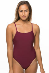 Dayno Swim Onesie - Cabernet